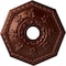 Ekena Millwork Nottingham Ceiling Medallion (Canopies up to 4 5/8"), 18"OD x 3 1/2"ID x 1 1/2"P, Antique Copper CM18NTACS - alternate 1